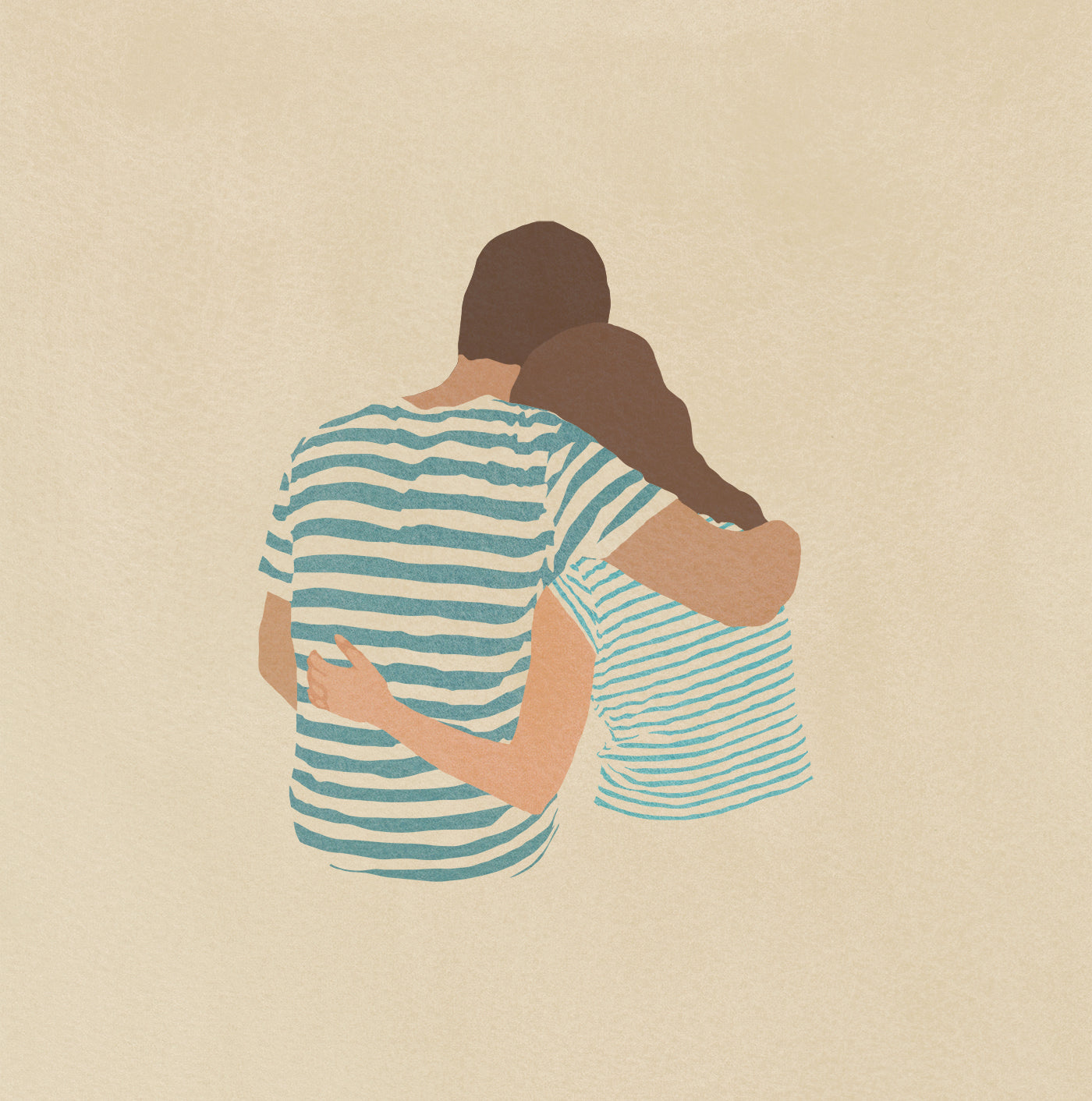 couples hugging drawings