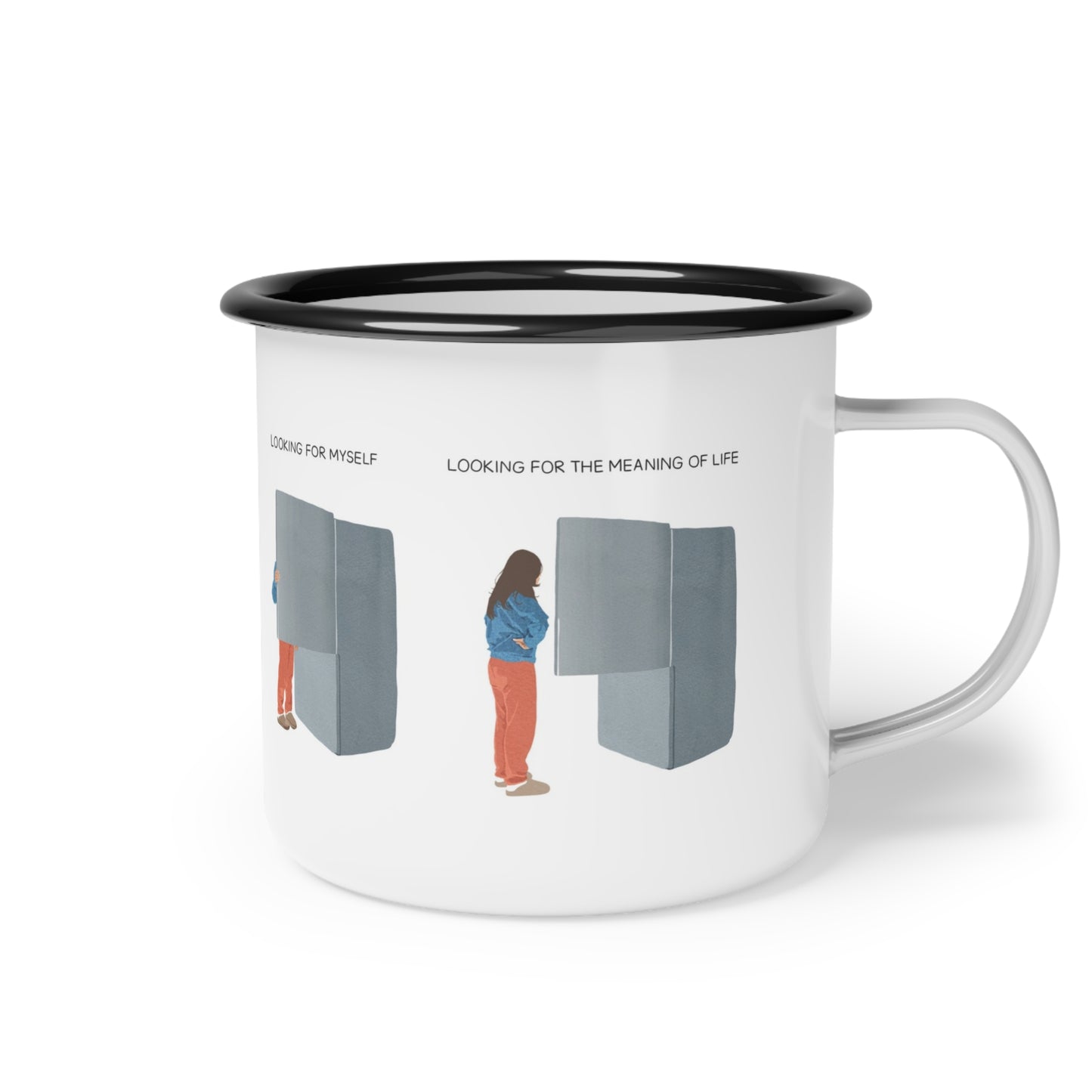 Fridge Philosophy Enamel Mug