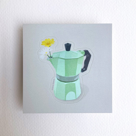 Coffee Flowers Sticker